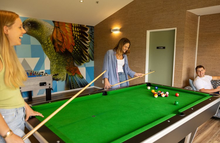 Cue up the fun! Our games room offers pool and foosball for some spirited competition. Challenge your friends to a game.